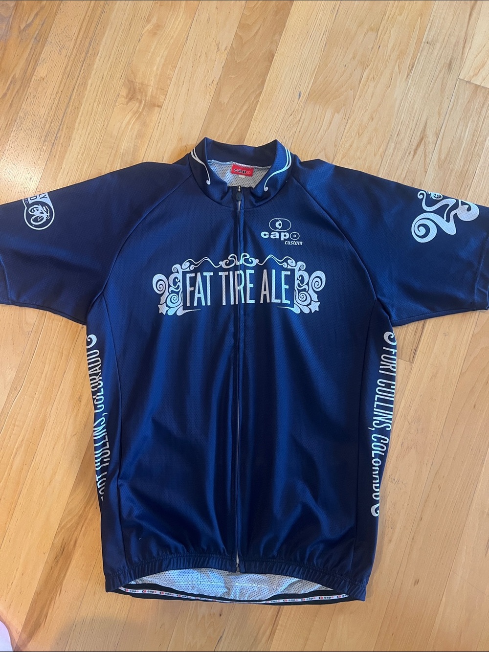 Fat Tire Ale Cycling Jersey - Navy Blue